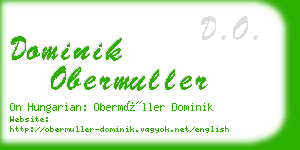 dominik obermuller business card